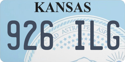 KS license plate 926ILG
