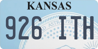KS license plate 926ITH