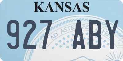 KS license plate 927ABY