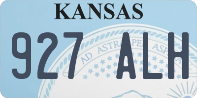KS license plate 927ALH