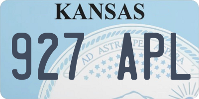 KS license plate 927APL