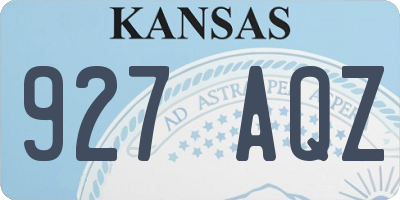 KS license plate 927AQZ