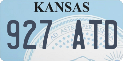 KS license plate 927ATD