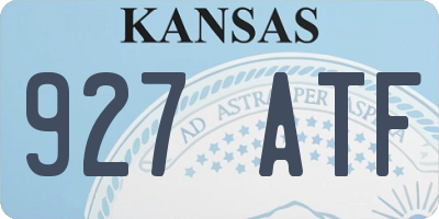 KS license plate 927ATF