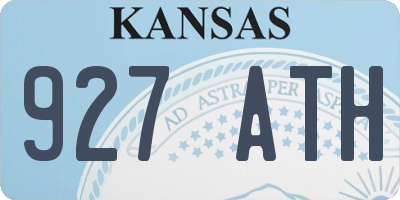 KS license plate 927ATH