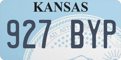 KS license plate 927BYP