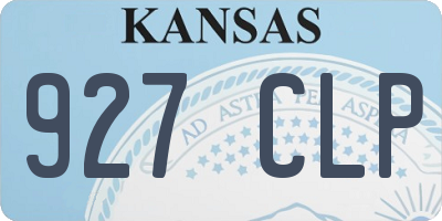 KS license plate 927CLP