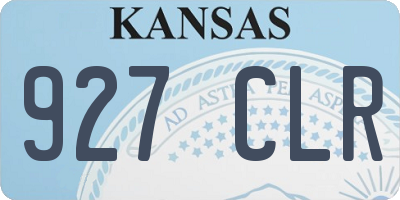 KS license plate 927CLR