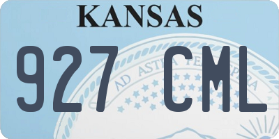 KS license plate 927CML
