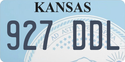 KS license plate 927DDL