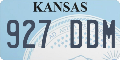 KS license plate 927DDM