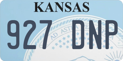 KS license plate 927DNP