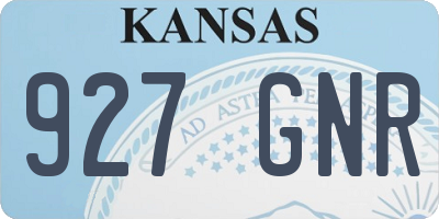 KS license plate 927GNR