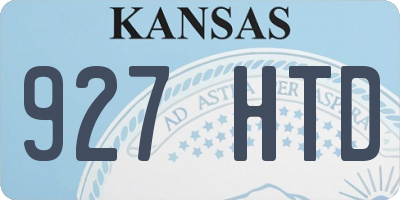 KS license plate 927HTD