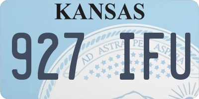 KS license plate 927IFU