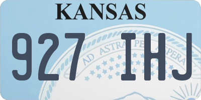 KS license plate 927IHJ
