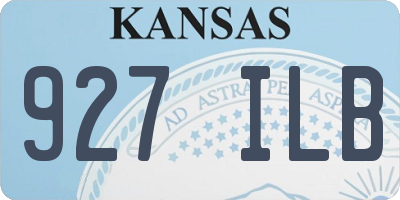 KS license plate 927ILB