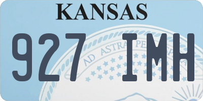KS license plate 927IMH