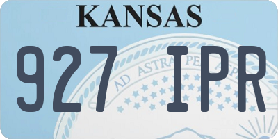 KS license plate 927IPR