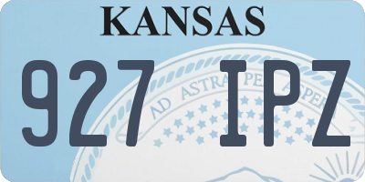 KS license plate 927IPZ