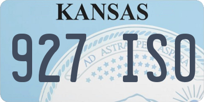 KS license plate 927ISO