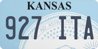 KS license plate 927ITA