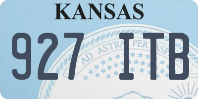 KS license plate 927ITB