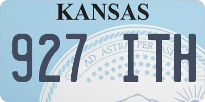 KS license plate 927ITH