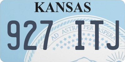 KS license plate 927ITJ