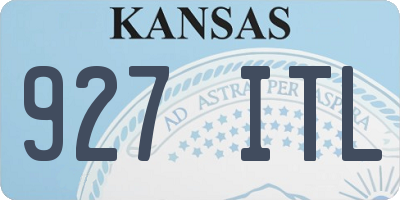KS license plate 927ITL