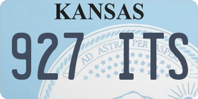 KS license plate 927ITS