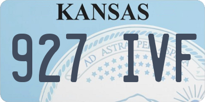 KS license plate 927IVF