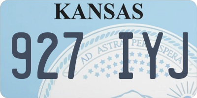 KS license plate 927IYJ