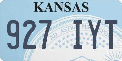 KS license plate 927IYT