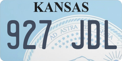 KS license plate 927JDL