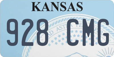 KS license plate 928CMG