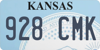KS license plate 928CMK