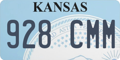 KS license plate 928CMM