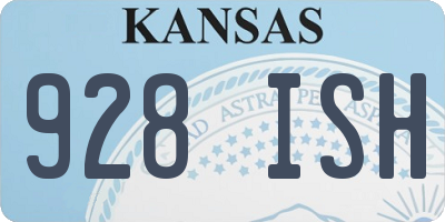 KS license plate 928ISH
