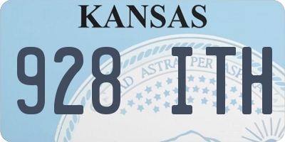 KS license plate 928ITH