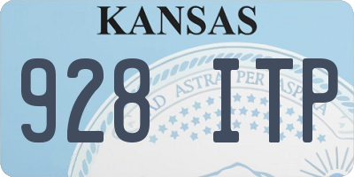 KS license plate 928ITP