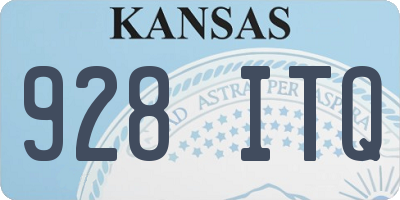 KS license plate 928ITQ