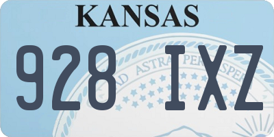KS license plate 928IXZ