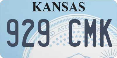 KS license plate 929CMK