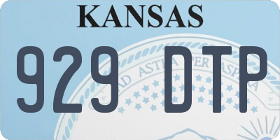 KS license plate 929DTP