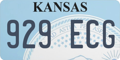 KS license plate 929ECG