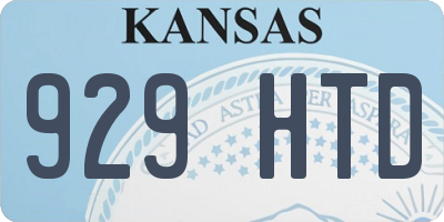 KS license plate 929HTD