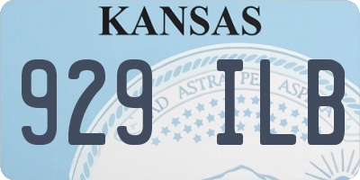 KS license plate 929ILB