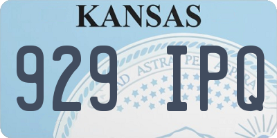 KS license plate 929IPQ