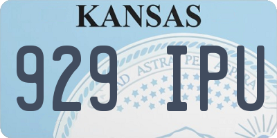 KS license plate 929IPU